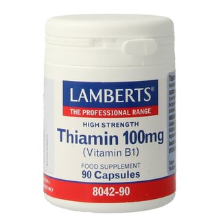 Lamberts Lamberts Vitamine B1 100mg (thiamine) 90 Vegetarische capsules