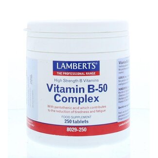 Lamberts Lamberts Complexe Vitamine B50 250 Comprimés
