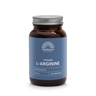 Mattisson Mattisson L-Arginine 500mg 60 Vegetarische capsules