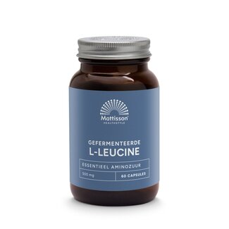 Mattisson Mattisson Gefermenteerde L-Leucine 500mg 60 Vegetarische capsules