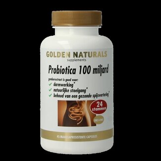 Golden Naturals Probiotica 100 miljard 45 Vegetarische capsules