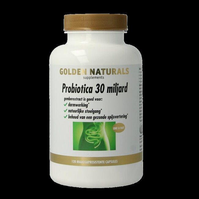 Golden Naturals Probiotica 30 miljard 120 Vegetarische capsules