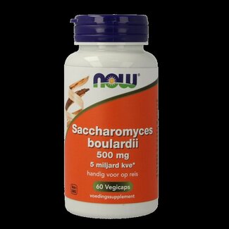 NOW NOW Saccaromyces boulardii 500mg 60 Vegetarische capsules