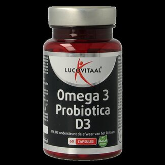 Lucovitaal Lucovitaal Omega 3 probiotica D3 vegan 60 Capsules