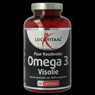 Lucovitaal Omega 3 visolie puur koudwater 120 Capsules