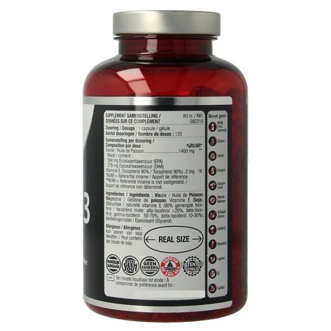 Lucovitaal Omega 3 visolie puur koudwater 120 Capsules