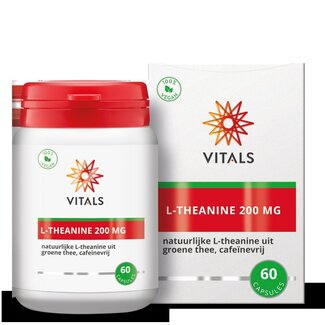 Vitals Vitals L-Theanine 200mg 60 Vegetarische capsules