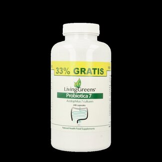 Livinggreens Livinggreens Probiotica 7 voordeel verpakking 240 Capsules