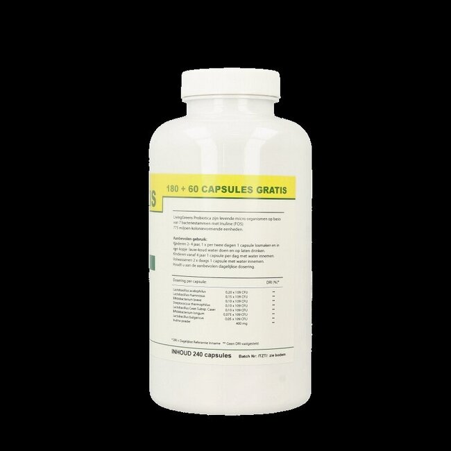 Livinggreens Probiotica 7 pack éco 240 capsules