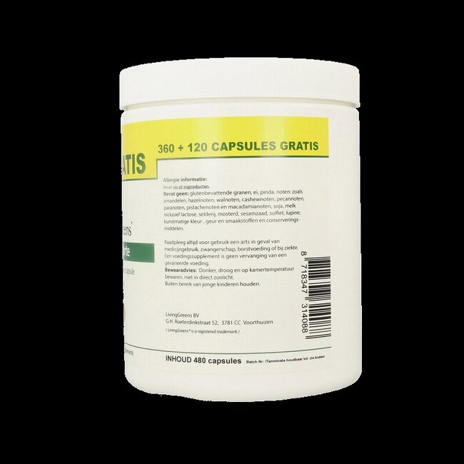 Livinggreens Omega 3 forte voordeelverpakking 480 Capsules