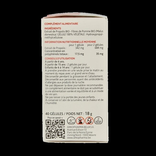 Arkocaps Propolis bio 40 Gélules