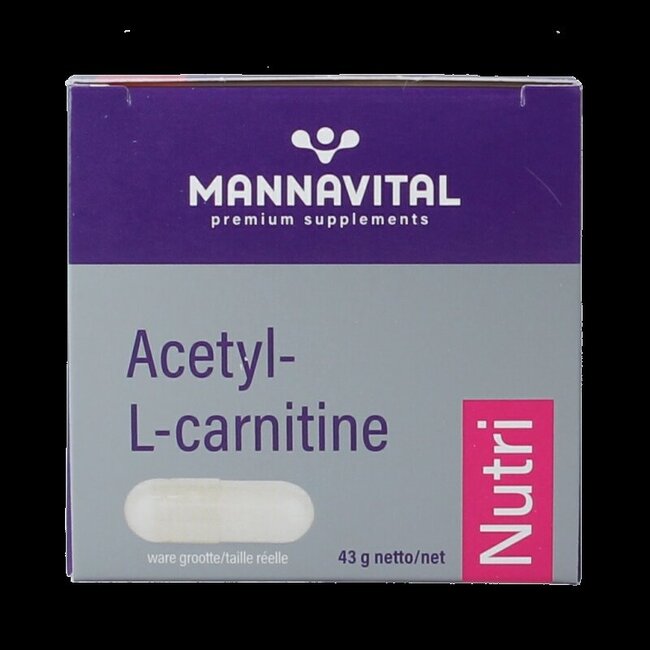 Mannavital Acetyl-L-Carnitine platinum 60 Vegetarische capsules