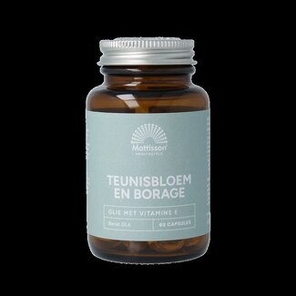 Mattisson Mattisson Teunisbloem en borage met 75mg GLA 60 Capsules