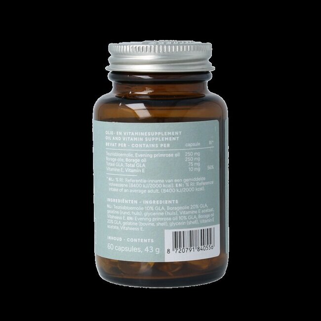 Mattisson Onagre et bourrache avec 75 mg de GLA 60 Capsules