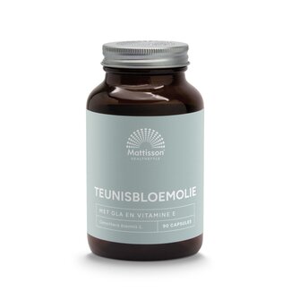 Mattisson Mattisson Teunisbloemolie met vitamine E 1000mg 90 Capsules