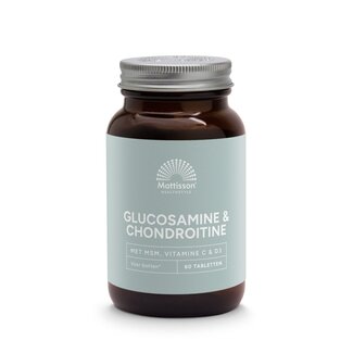 Mattisson Mattisson Glucosamine Chondroïtine avec MSM, Vitamine C & D3 60 Comprimés
