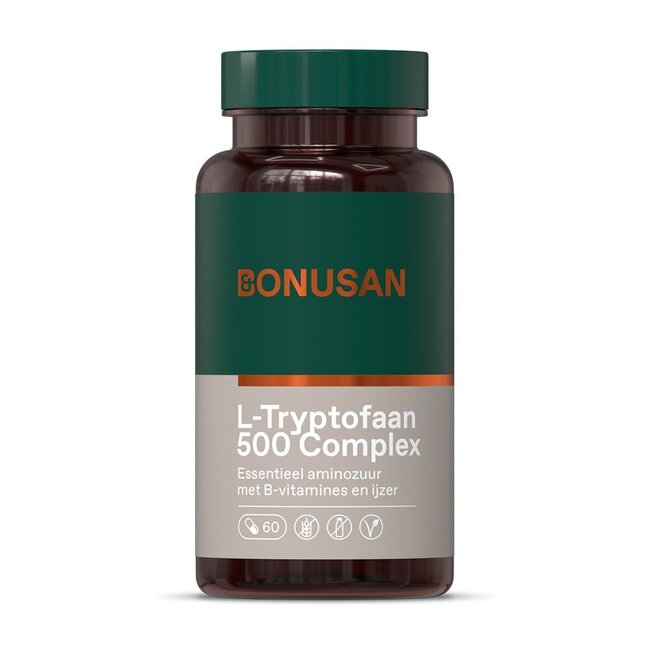 Bonusan L-Tryptofaan 500 complex 60 Vegetarische capsules