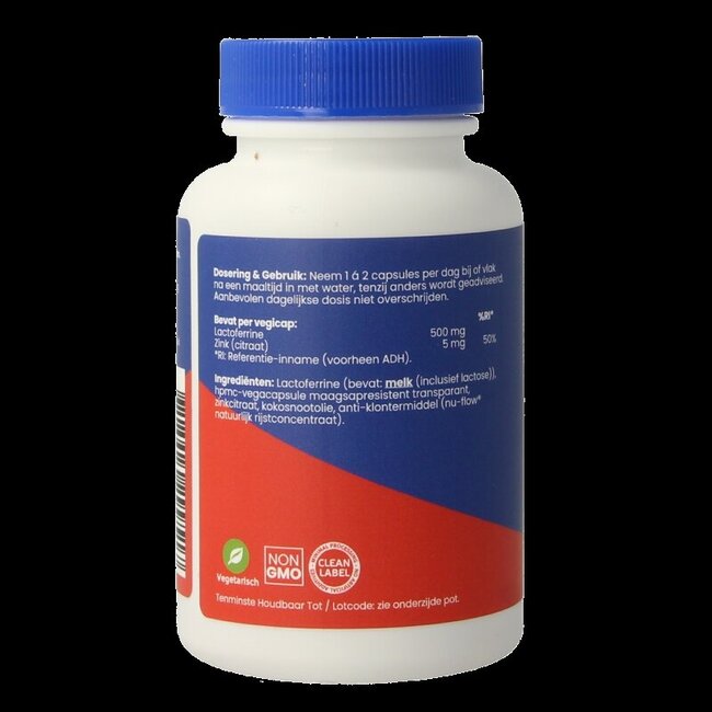 OrthoVitaal Lactoferrine 500mg 60 Vegetarische capsules
