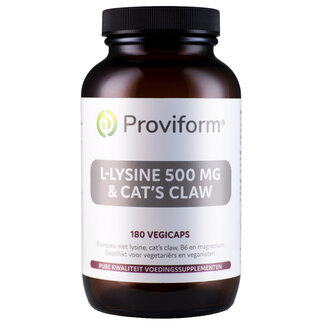 Proviform Proviform L-Lysine 500mg & cat's claw 180 Vegetarische capsules