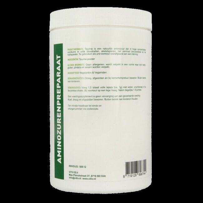Vitiv Taurinepoeder 500 Gram