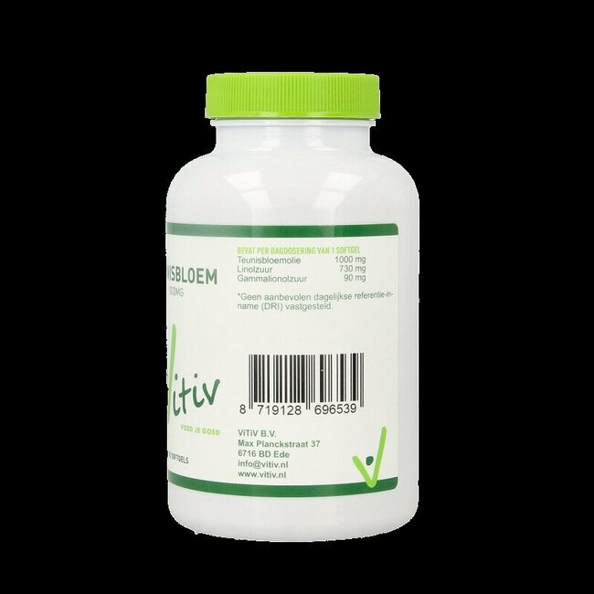 Vitiv Huile d'Onagre 1000 mg 100 capsules molles