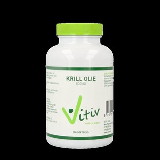 Vitiv Vitiv Krillolie 500mg antartic 100 Softgels