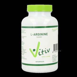 Vitiv Vitiv L-Arginine 500mg 100 Capsules