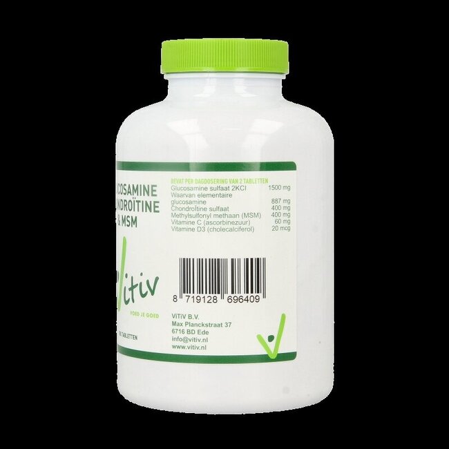 Vitiv Glucosamine chondroitine MSM 180 Tabletten