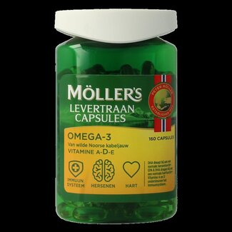 Mollers Mollers Omega-3 levertraancapsules 160 Capsules