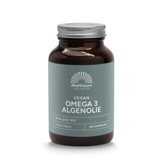 Mattisson Mattisson Vegan omega-3 algenolie 120 Vegetarische capsules