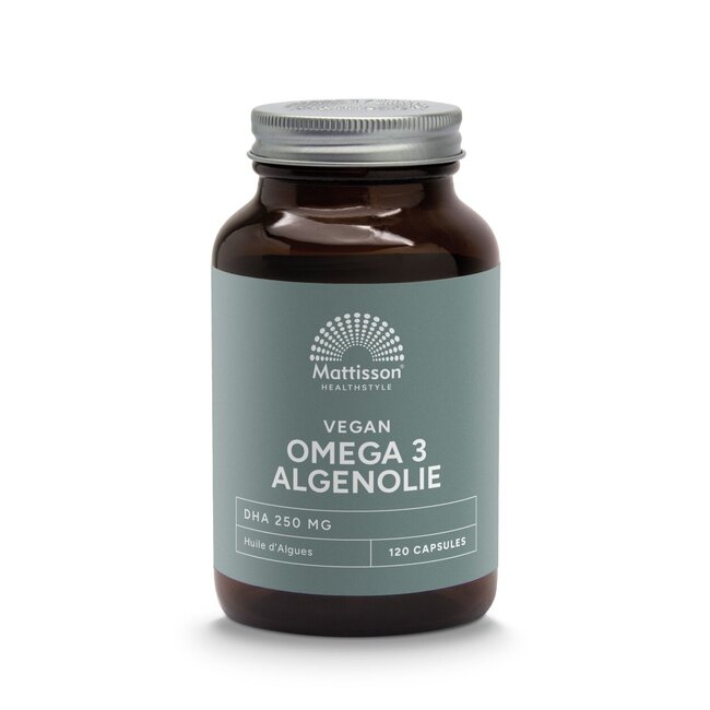 Mattisson Vegan omega-3 algenolie 120 Vegetarische capsules