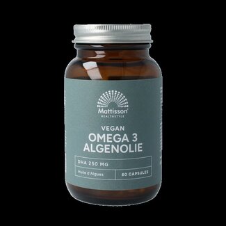 Mattisson Mattisson Vegan omega-3 algenolie DHA 260mg 60 Vegetarische capsules