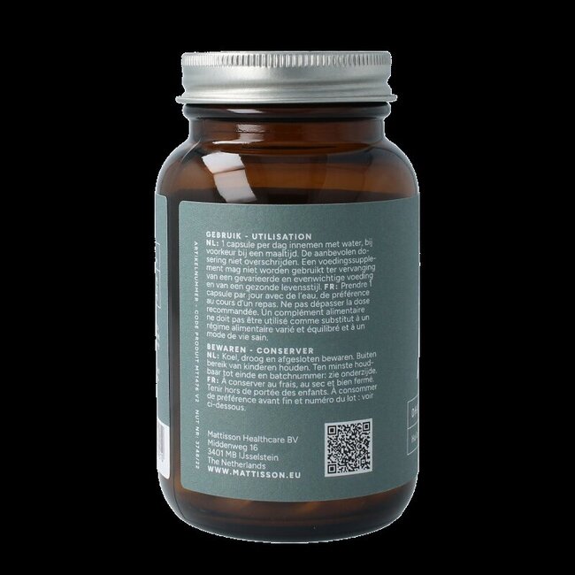 Mattisson Vegan omega-3 algenolie DHA 260mg 60 Vegetarische capsules