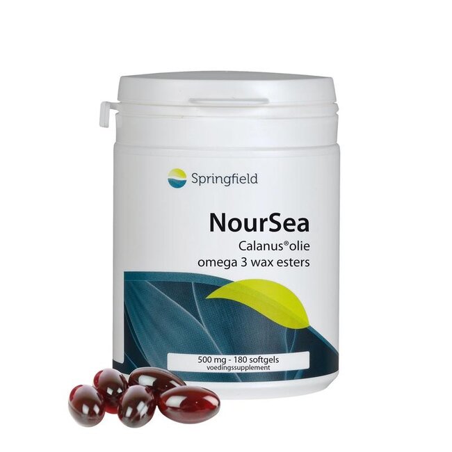 Springfield NourSea calanusolie omega 3 wax esters 180 Softgels