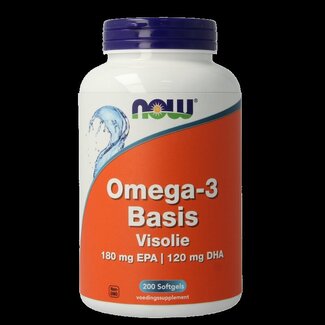 NOW NOW Omega-3 base 180 mg EPA 120 mg DHA 200 capsules molles