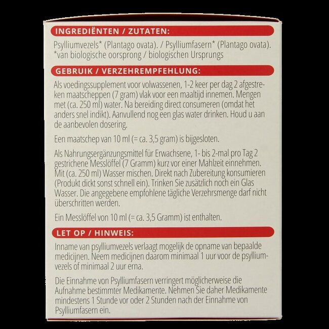 Vitals Psylliumvezels bio 200 Gram