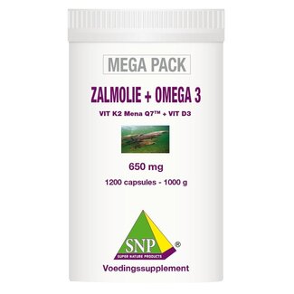SNP SNP Zalmolie & omega 3 megapack 1200 Capsules