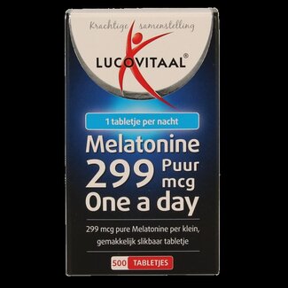 Lucovitaal Lucovitaal Mélatonine pure 0,299 mg 500 comprimés