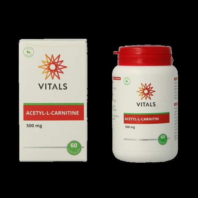 Vitals Acétyl-L-Carnitine 500 mg 60 gélules végétales