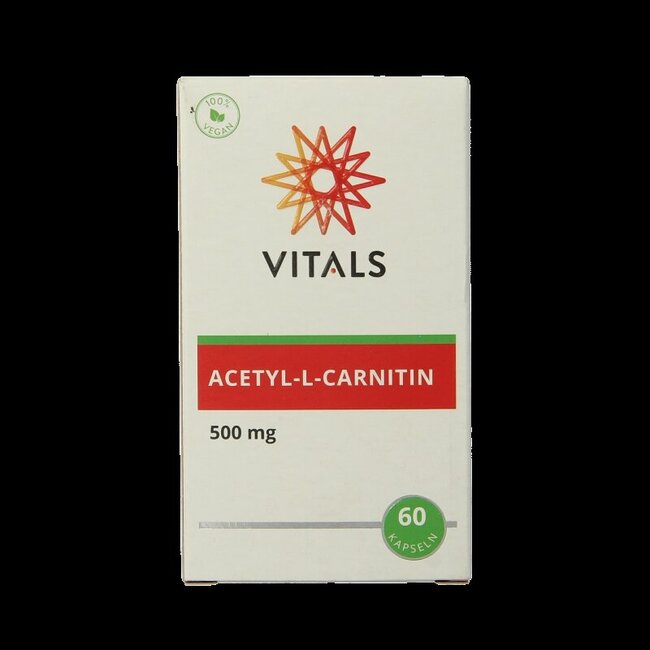Vitals Acétyl-L-Carnitine 500 mg 60 gélules végétales