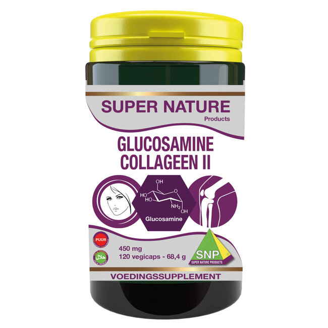 SNP Glucosamine collageen type II puur 120 Vegetarische capsules