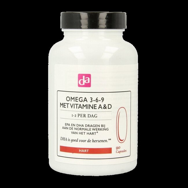 DA Omega 3 6 9 met vitamine A & D 90 Capsules