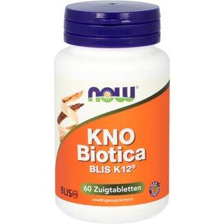 NOW NOW KNO biotica BLIS K12 60 Pastilles à sucer