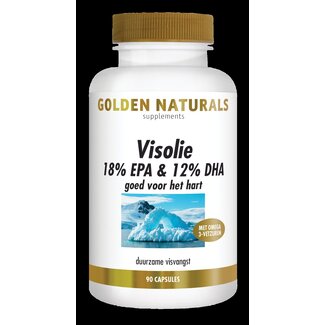 Golden Naturals Golden Naturals Huile de Poisson 18% EPA & 12% DHA 90 capsules molles