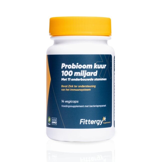 Fittergy Probioom kuur 100 miljard 14 Vegetarische capsules