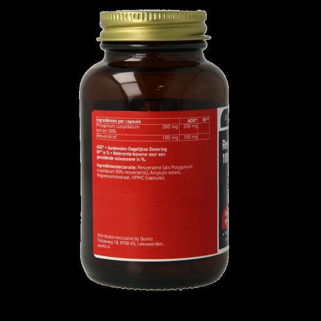 Resvératrol Entièrement Naturel 100mg 60 Gélules