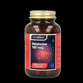 All Natural Mélatonine Entièrement Naturelle 100 µg 500 Comprimés