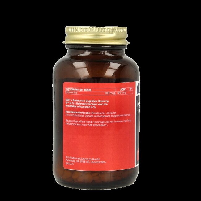 All Natural Melatonine 100mcg 500 Tabletten