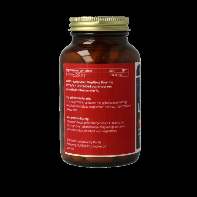All Natural L-Lysine 2000mg 100 Tabletten