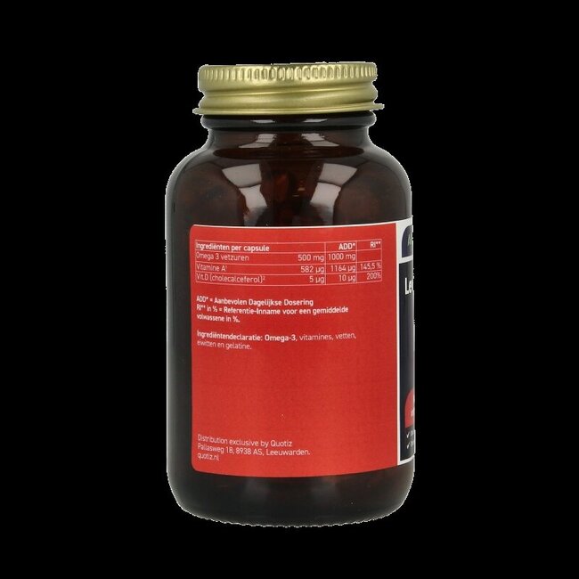 All Natural Huile de Foie de Morue Vitamines A & D 100 Capsules